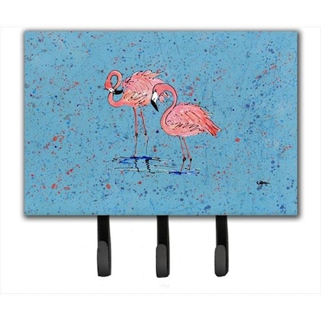 Carolines Treasures Carolines Treasures 8566TH68 6 x 9 In. Flamingo Leash or Key Holder 8566TH68